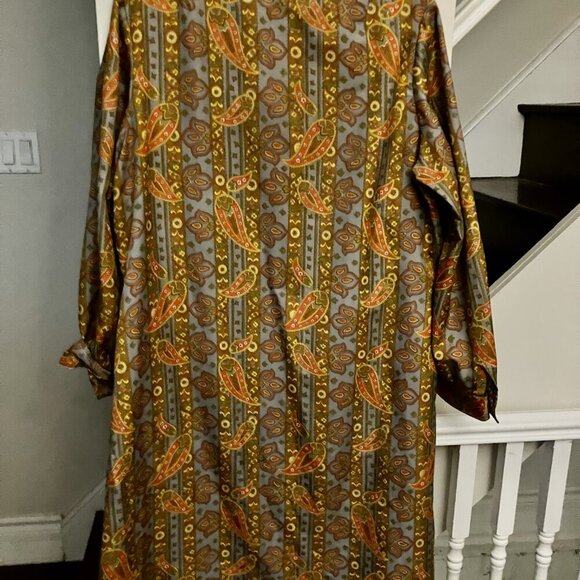Groovy Vintage Paisley Dress (Plus Size) - Picture 5 of 7